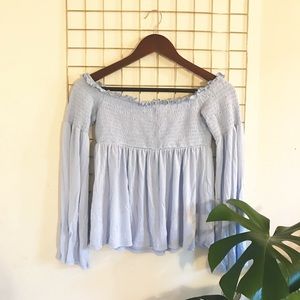 Off The Shoulder Ruched Top